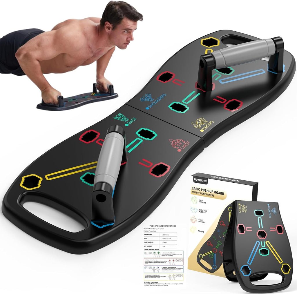Push up Board, Portable Pushup Board for Men, Foldable Push up Bar | Multifunctional Pushup Handles for Floor, Strength Training Equipment for Home Gym, Suitable for Beginners and Teenagers