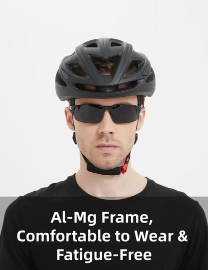 Mens Driving Sunglasses Polarized Sports Sunglasses Al-Mg Metal Frame Cycling Fishing Golf Goggles