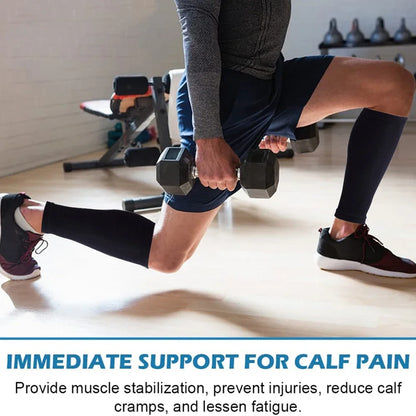 1Pair Calf Compression Sleeves for Men &amp; Women - Calf Support Leg Compression Socks for Shin Splint &amp; Calf Pain Relief