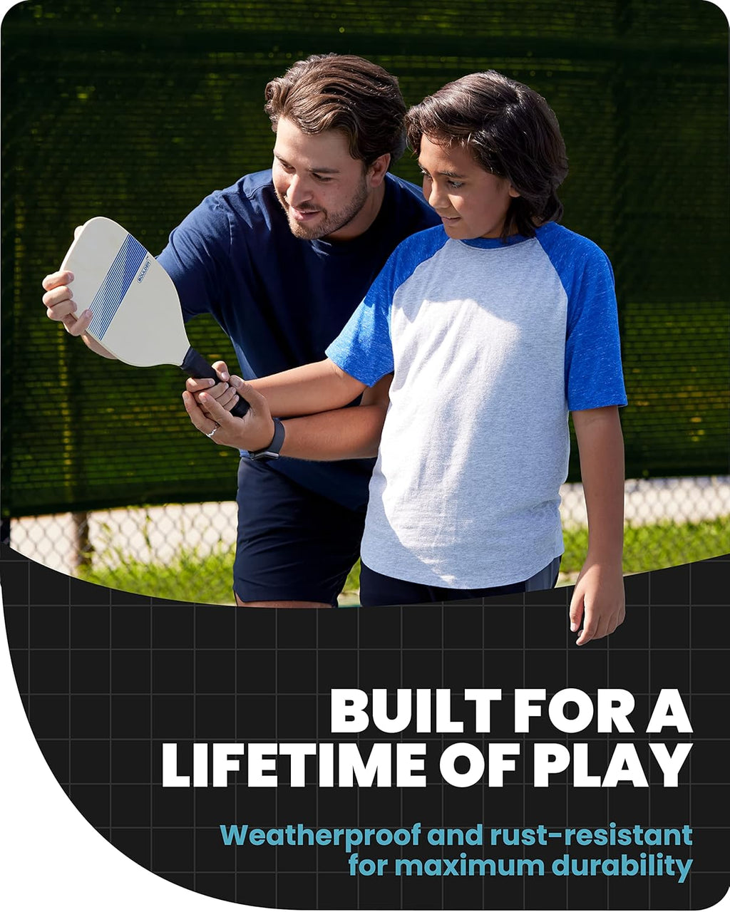 Portable Badminton Pickleball Net - Foldable/Extendable Poles for Multiple Sports Heights (UP to 5 Ft) - Ideal for Tennis, Pickleball, Soccer Tennis - Easy Setup