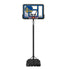 NBA Golden State Warriors 44" Portable Basketball Hoop with Wheels - 7.5 to 10 Ft Adjustable Height
