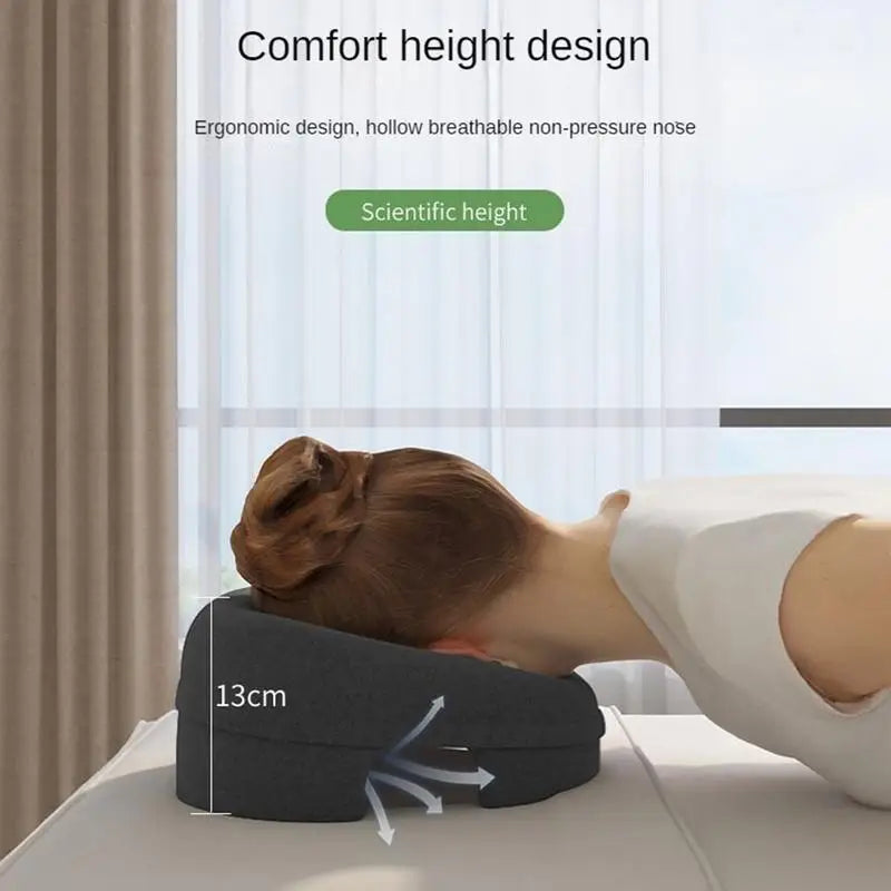 Face down Pillow Stomach Sleeping Pillow Face down Pillow Prone Home Massage Headrest for Massage Recovery Equipment