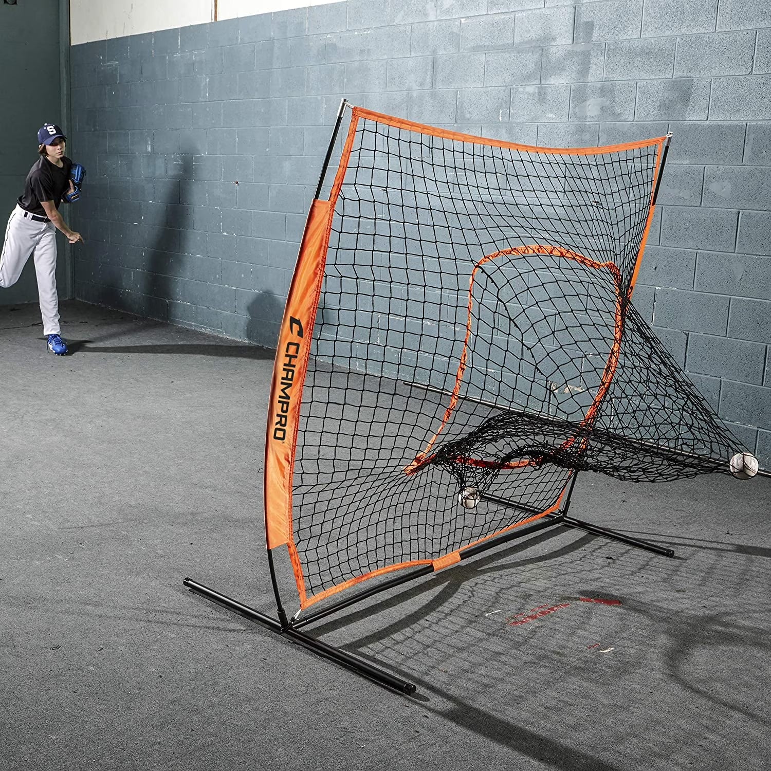 MVP Portable Sock Net Baseball/Softball Collection Screen, 7&