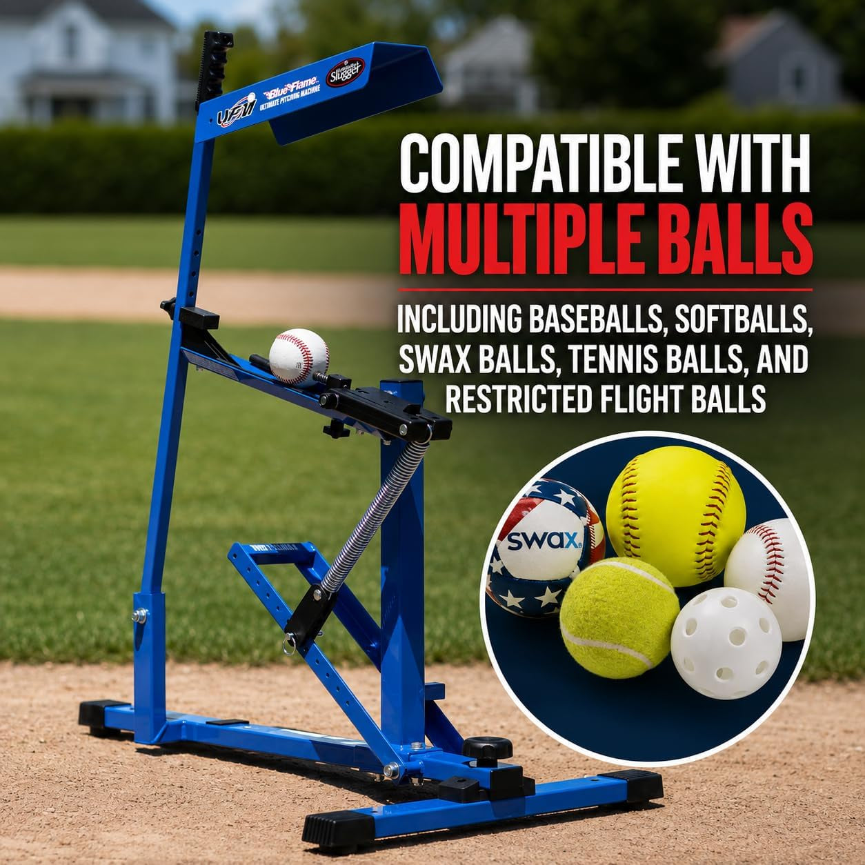 Louisville Slugger Blue Flame Pitching Machine