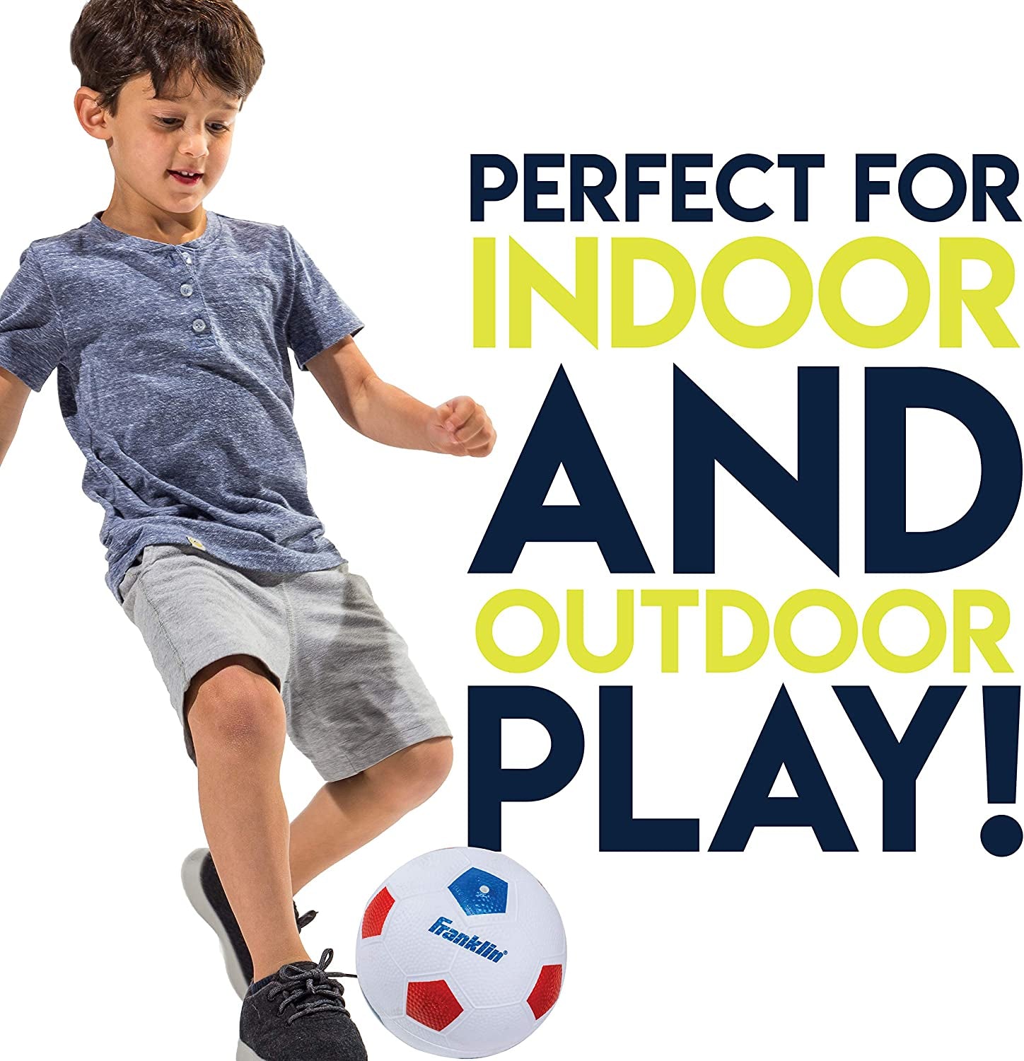 Franklin Sports Kids Soccer Goal with Ball & Pump - 24 X 16