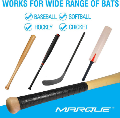 Tacky Bat Grip Tape – 1.2Mm Thick Bat Grip Tape to Wrap Baseball and Softball Bats – Finished Tape Included
