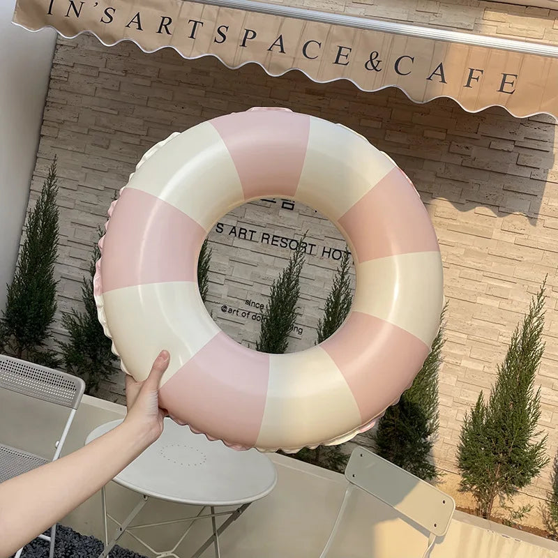 Donut Swimming Ring Inflatable Pool Float for Adult Swimming Circle Swim Tube Water Sports Swim Accessory Swim Float