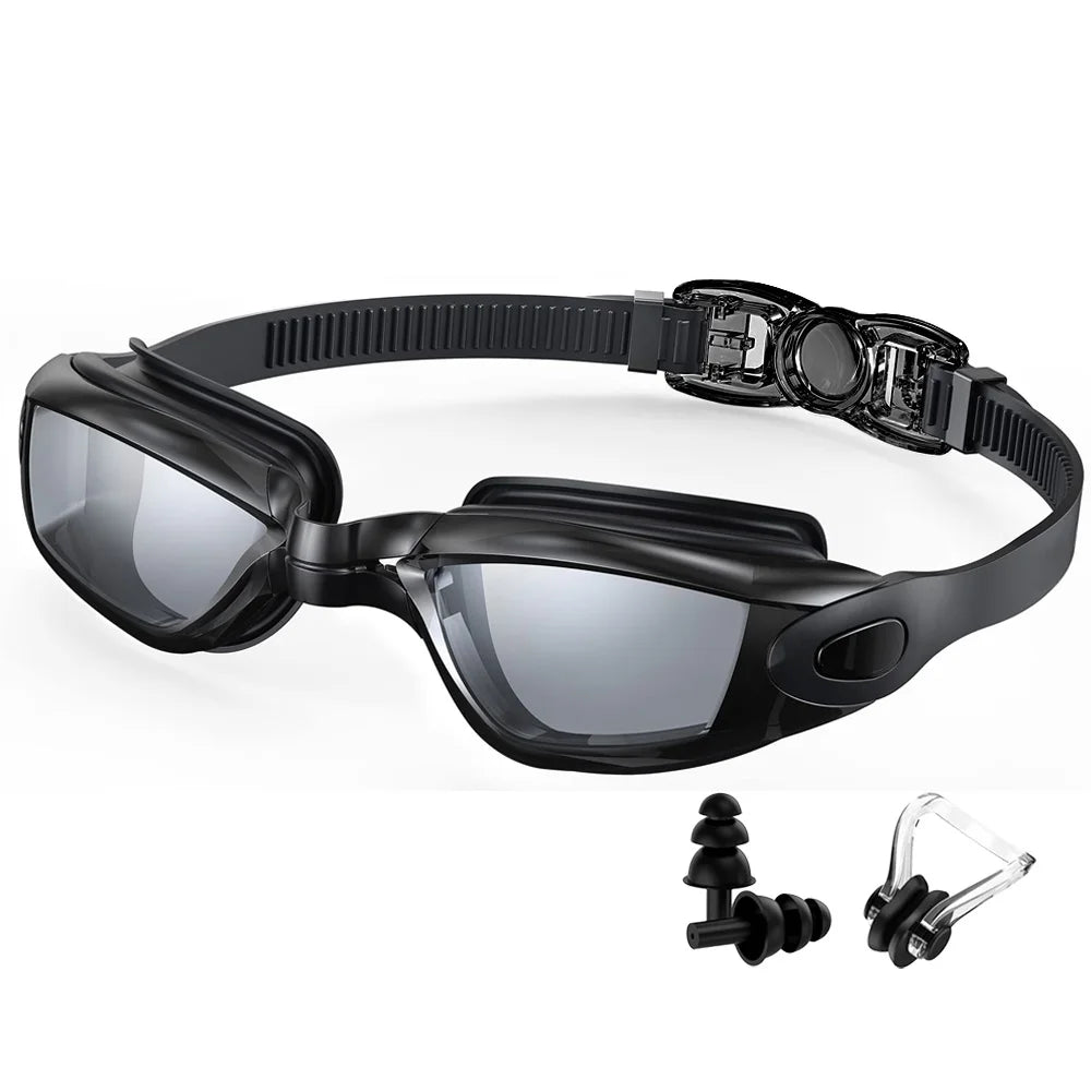 Swimming Goggles Professional Waterproof Swim Eyewear Glasses Anti-Fog 100% UV Protection No Leaking for Adult Men Women Youth