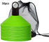Set of 50 Agility Soccer Cones with Carry Bag Logo Disc and Holder for Training Football Kids Sports Field Cone Markers