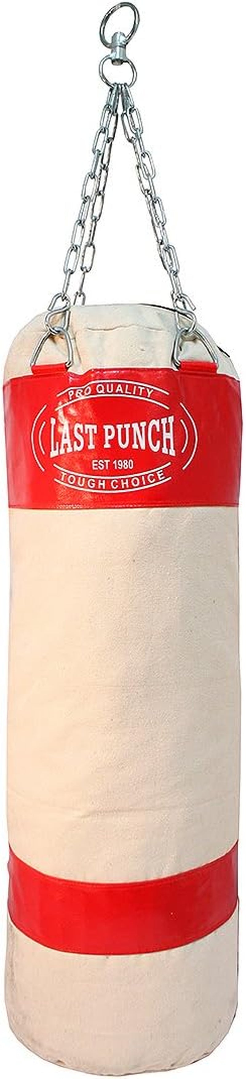 Heavy Duty Pro Punching Bag with Chains Empty, Red