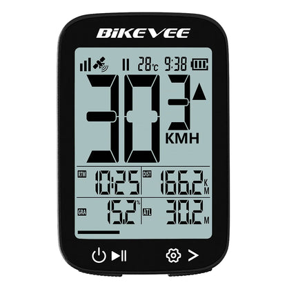 Bike Computer Wireless GPS Bicycle Odometer MPH KM/H Bike Speedometer Cycling Odometer Tracker LCD Display with Backlight