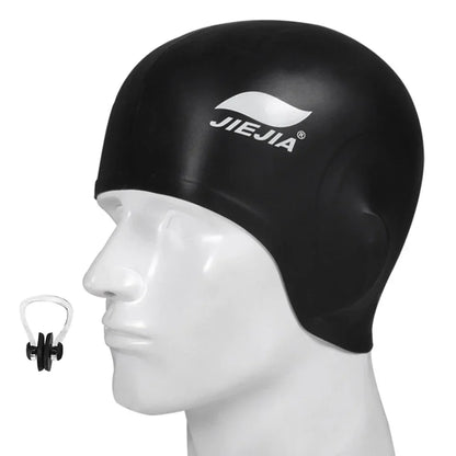 Swim Caps Ear Protection Full Silicone Swimming Cap ,Universal,Swimming Earmuffs