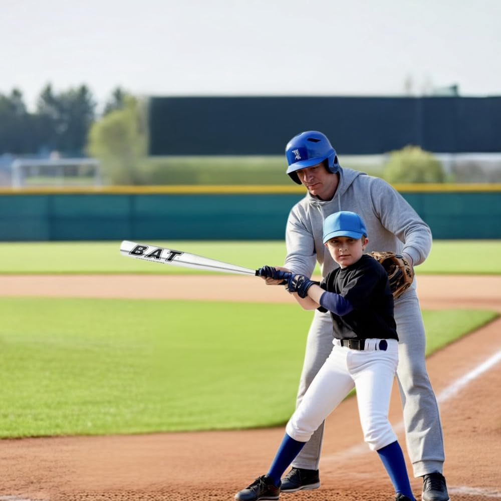 25'' Alloy Steel Baseball Bat Lightweight Youth & Adult Bat for Baseball | Sports Equipment for Training, Batting Practice & Casual Games, Aluminum Alloy Metal Bat for Sports & Outdoor Play