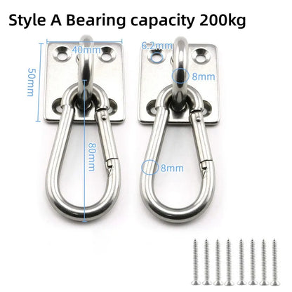 Stainless Steel Suspension Bracket Hammock Mount Ceiling Hook Anchor Hanger for Gym Training Aerial Yoga Sex Swing Hanging Kit