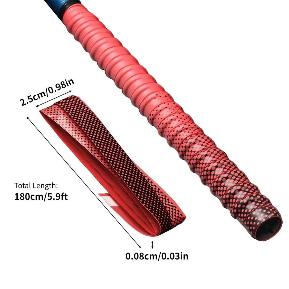 1.8M Anti-Slip Fishing Rod Sweatband Colorful Badminton Racket Grip Tape Bicycle Handle Anti-Slip Band Fishing Accessories
