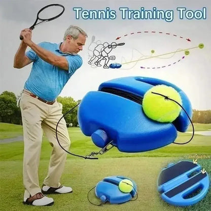 Tennis Trainer with 1Pc Tennis Ball for Beginner, Tennis Rebounder Set for Self Training, Auxiliary Training Equipment