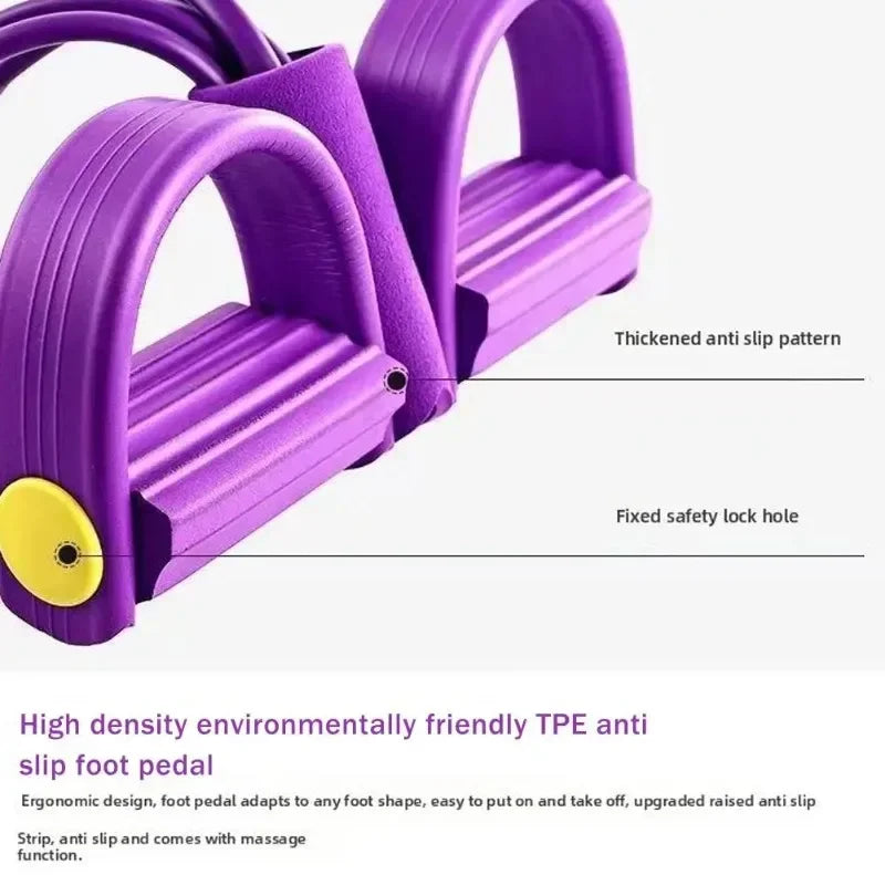 Pedal Puller Band Elastic Pull Rope Flexipull Weerstandstrainer Resistance Bands for Abdomen Waist Arm Fitness Resistance Bands