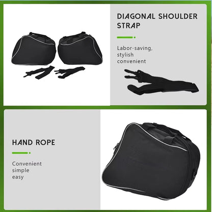 For Kawasaki Versys 1000 650 2015-2021 for KQR 28L Hard Saddlebag Liner Set Saddle Bags Travel Waterproof Trunk Bag Luggage Bags