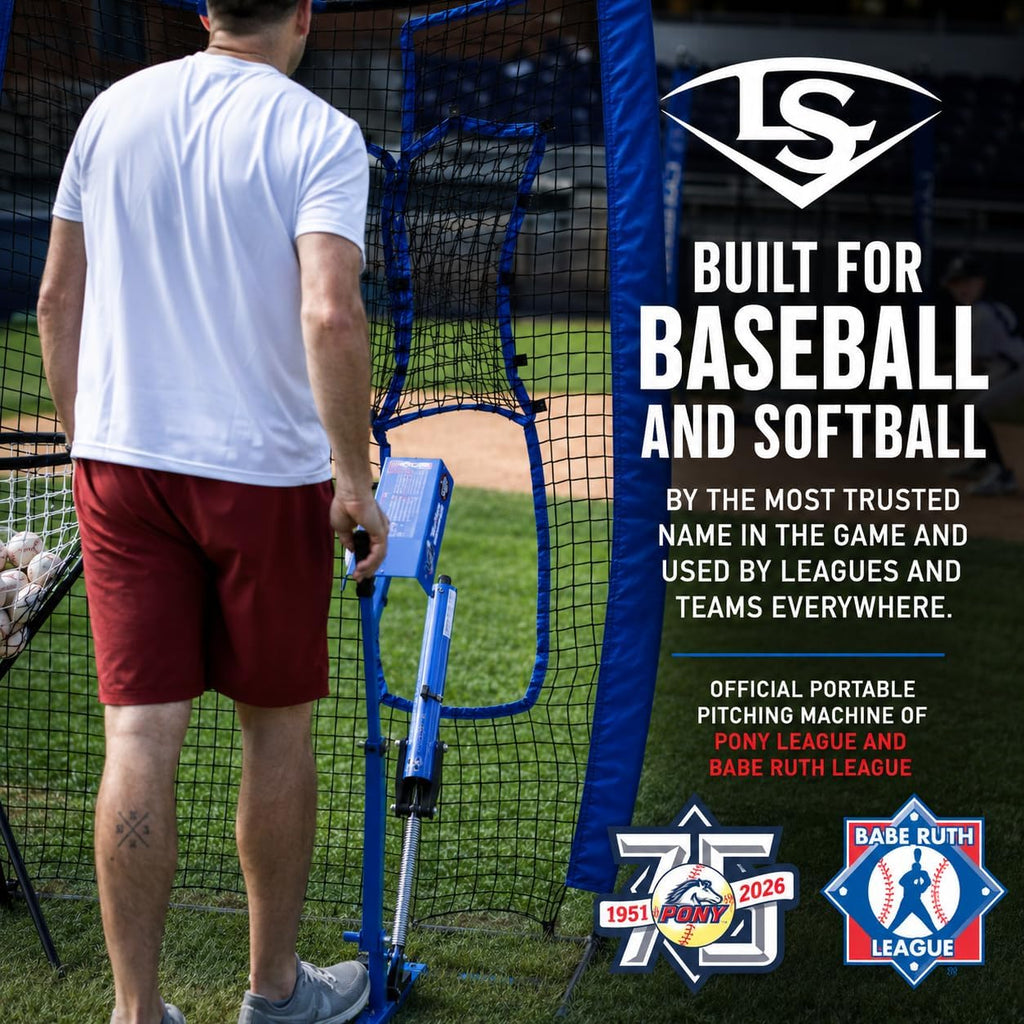 Louisville Slugger Blue Flame Pitching Machine
