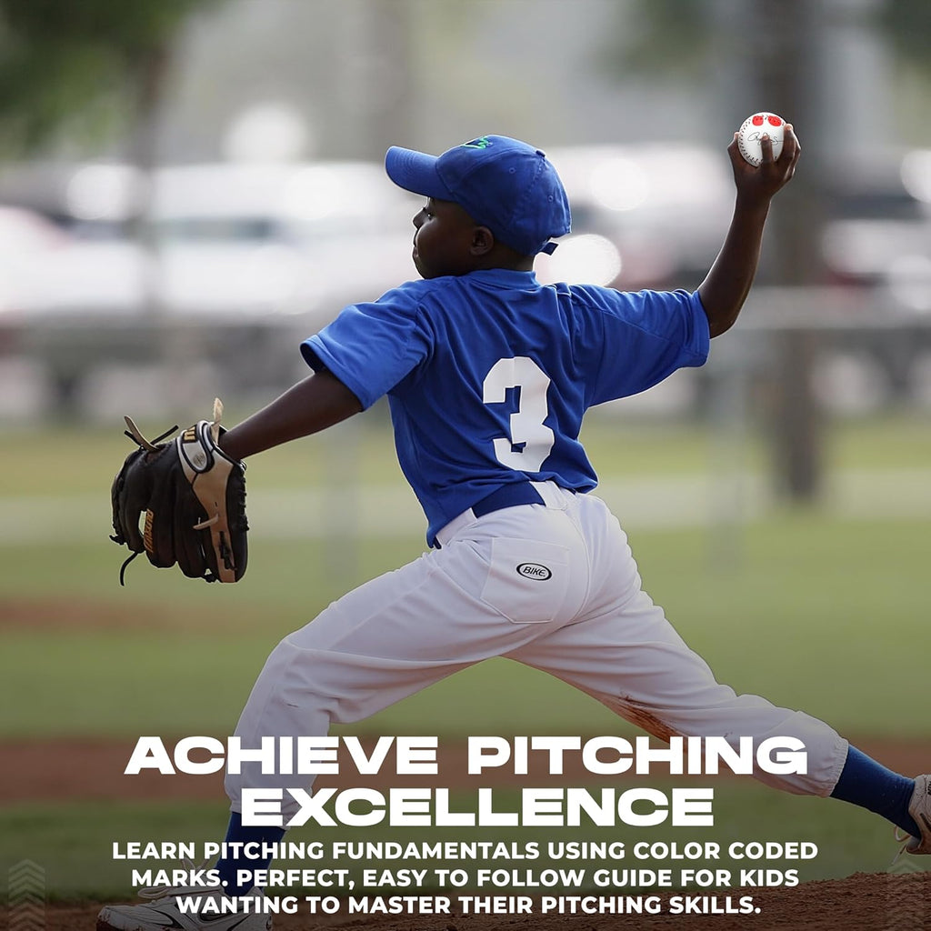 Roger Clemens Pitching Trainer | Color Coded Finger Placement Marks | Instructional Booklet Included