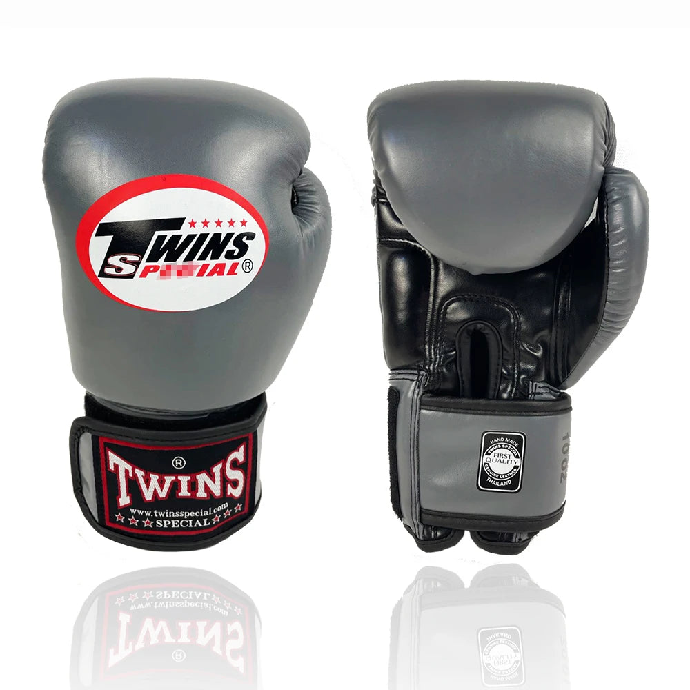 6 Colors Twins 8OZ 10OZ 12OZ 14OZ 16OZ Adult Kids PU Leather Kick Fighting Kick Punch Gloves Karate Muay Thai MMA Boxing Gloves