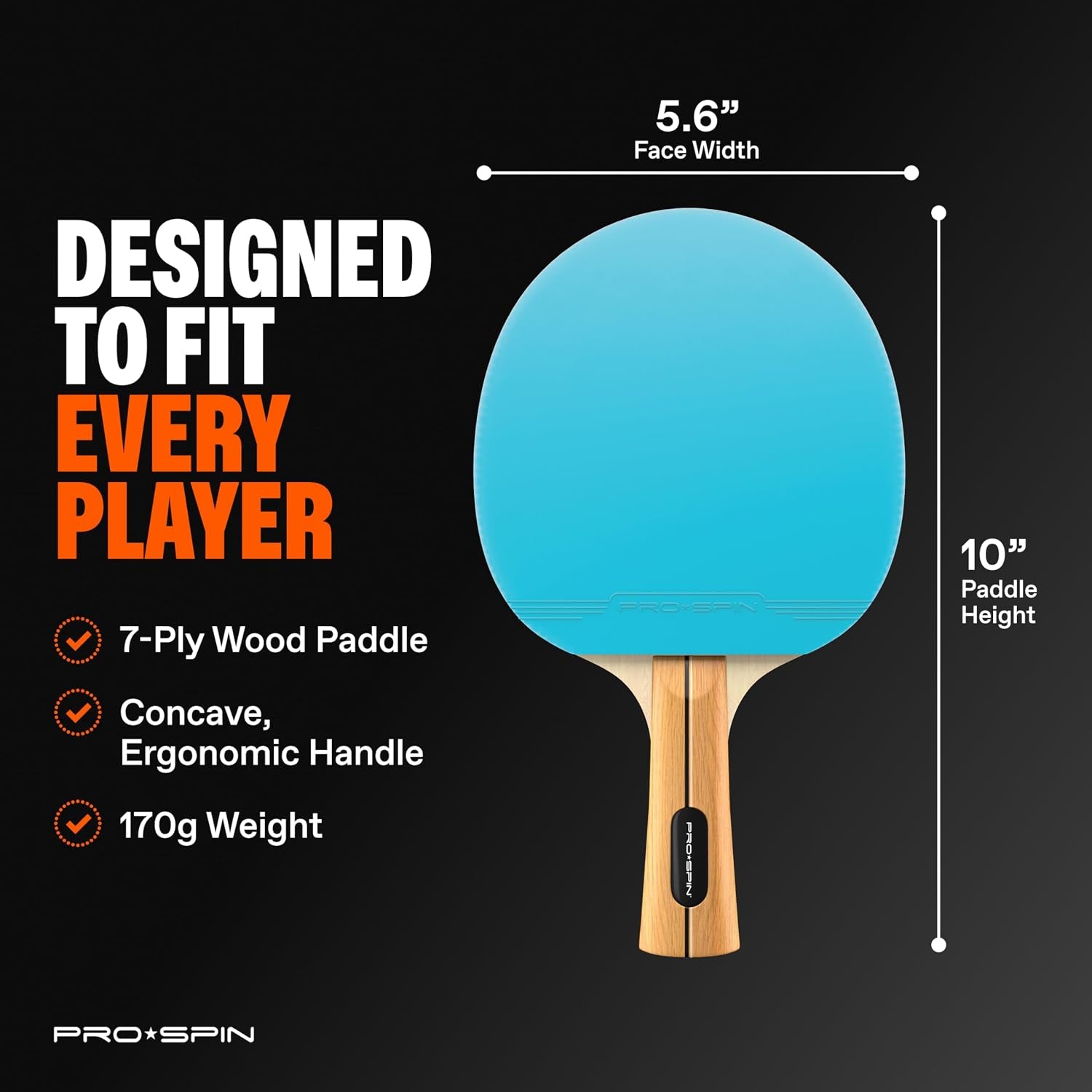 Ping Pong Paddles - High-Performance Set with Premium Table Tennis Rackets, 3-Star Ping Pong Balls, Compact Storage Case | Professional Quality Ping Pong Paddle Set | Indoor & Outdoor Games