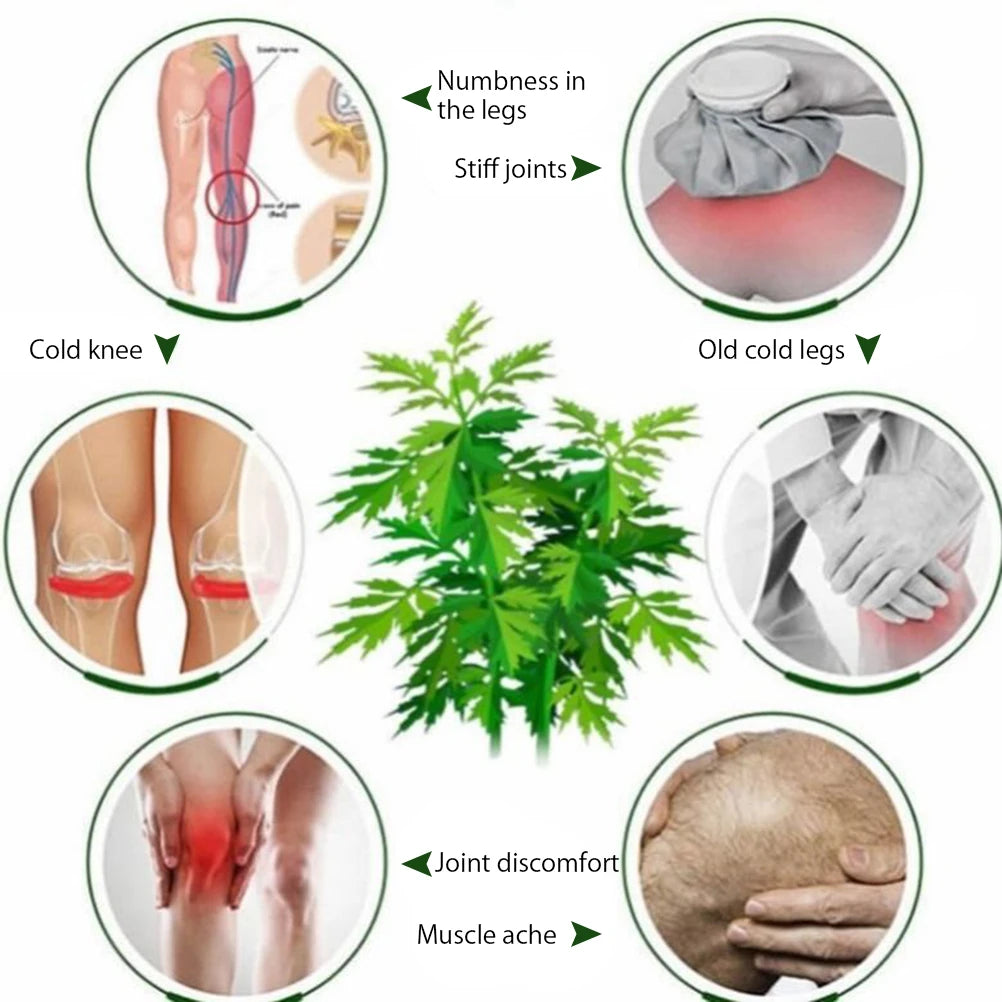 Wormwood Self Heating Knee Braces 1 Pair Wormwood Self Heating Knee Braces Warm Knee Pads Sleeves Knee Brace Support