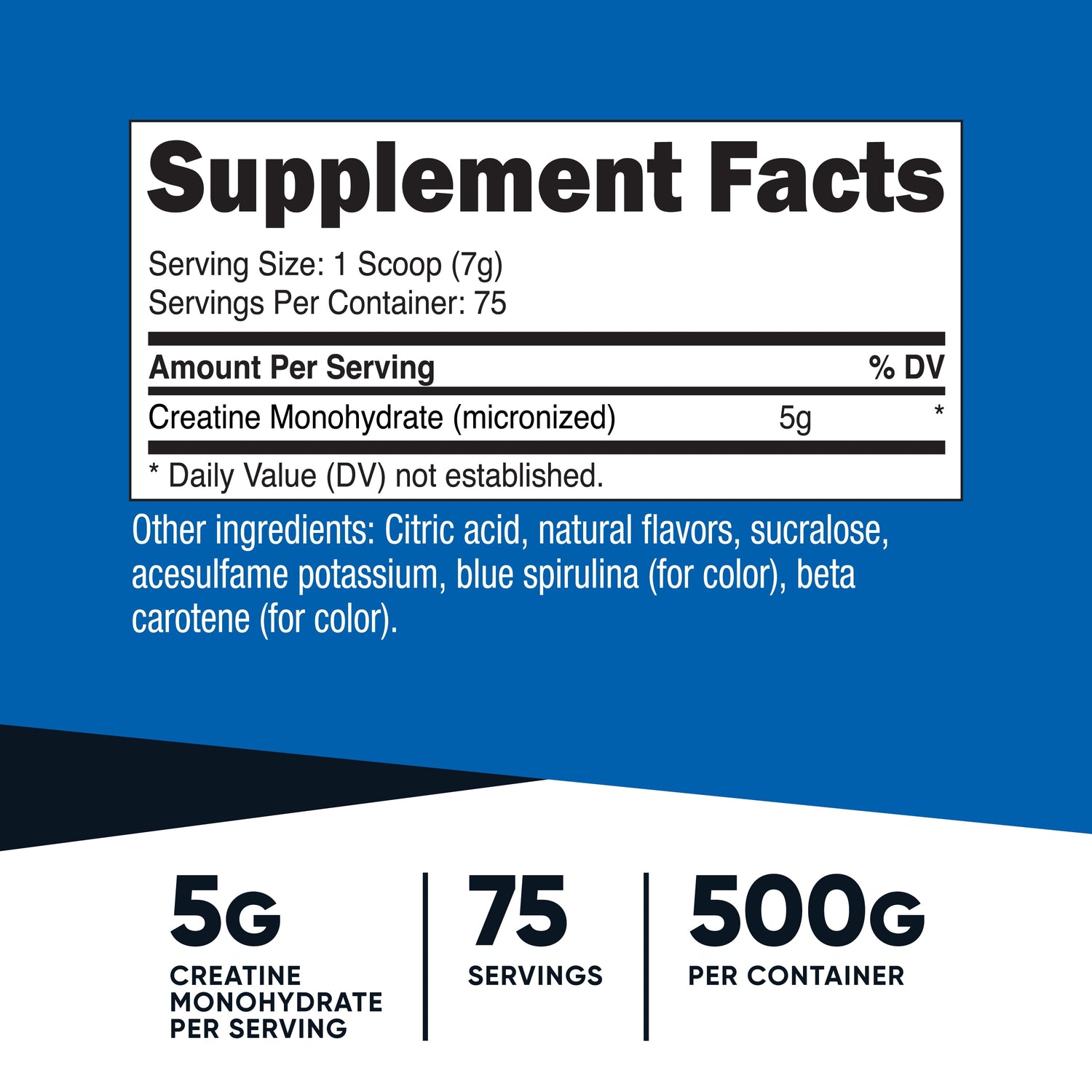Creatine Monohydrate Powder (Coastal Explosion, 500 Gram) - Micronized Creatine Supplement - Vegan, Gmo-Free, Gluten Free