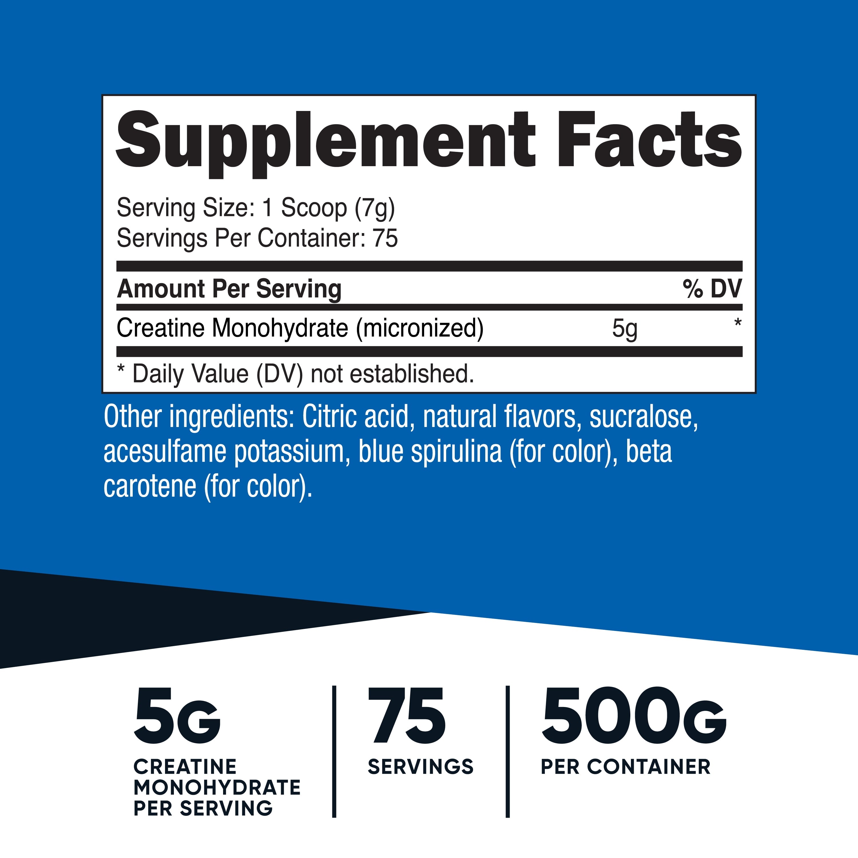 Creatine Monohydrate Powder (Coastal Explosion, 500 Gram) - Micronized Creatine Supplement - Vegan, Gmo-Free, Gluten Free