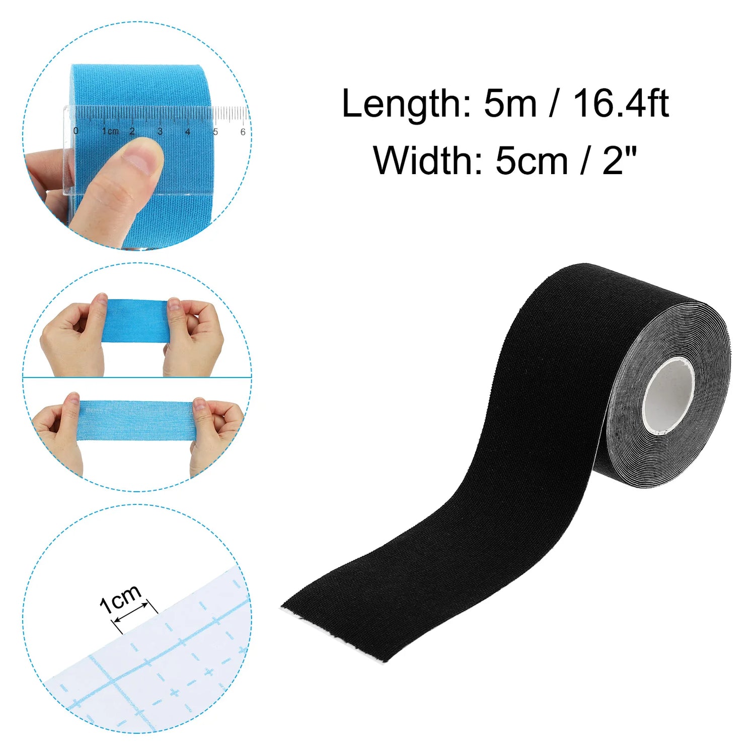 5Cm Aerial Hoop Tape Athletic Tape Adhesive Non-Slip Grip Tape Yoga Rig Sport Tape for Wrapping Exercises Gymnastics 16.4Ft