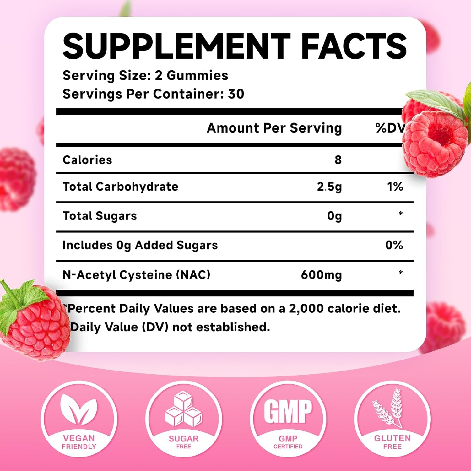 NAC Gummies, N Acetyl Cysteine 600Mg, NAC Supplement for Antioxidants &amp; Immune S