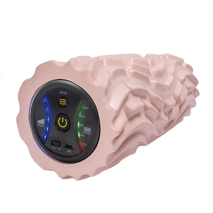 Foam Shaft Electric Foam Roller Yoga Home Gym Vibration Massage 4 or 5 Speeds Column Muscle Relax Deep Tissue USB Rechargeable