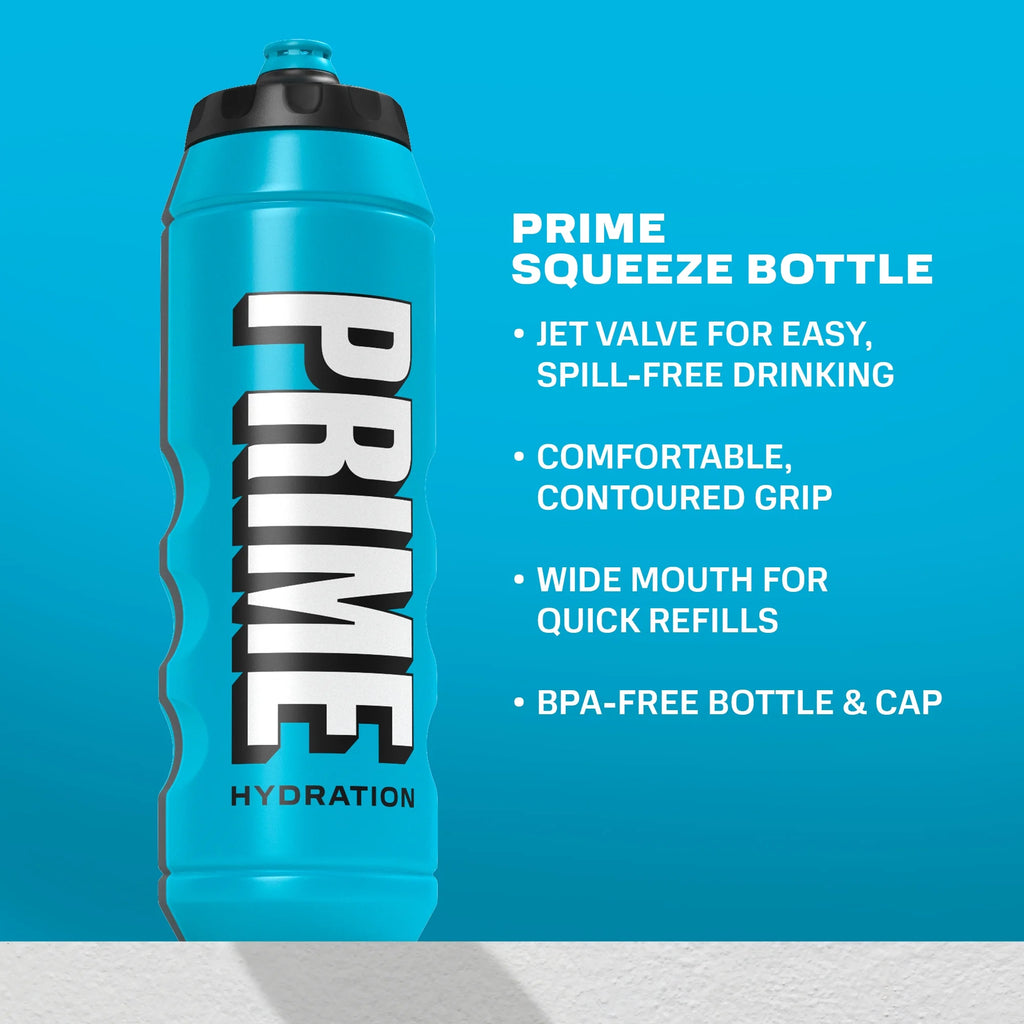 Hydration, Squeeze Sports Water Bottle, Blue, 32 Fl Oz