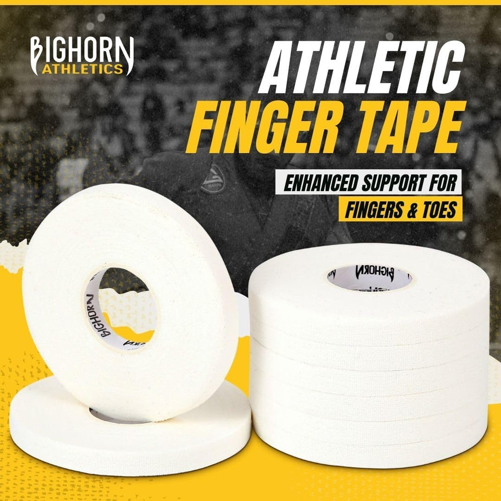 Finger Tape 0.3-Inch X 45-Feet, 8 Rolls, White | for Jiu Jitsu, Rock Climbing, Volleyball, Football, Hands, Toes, Sports & Injuries | Residue-Free