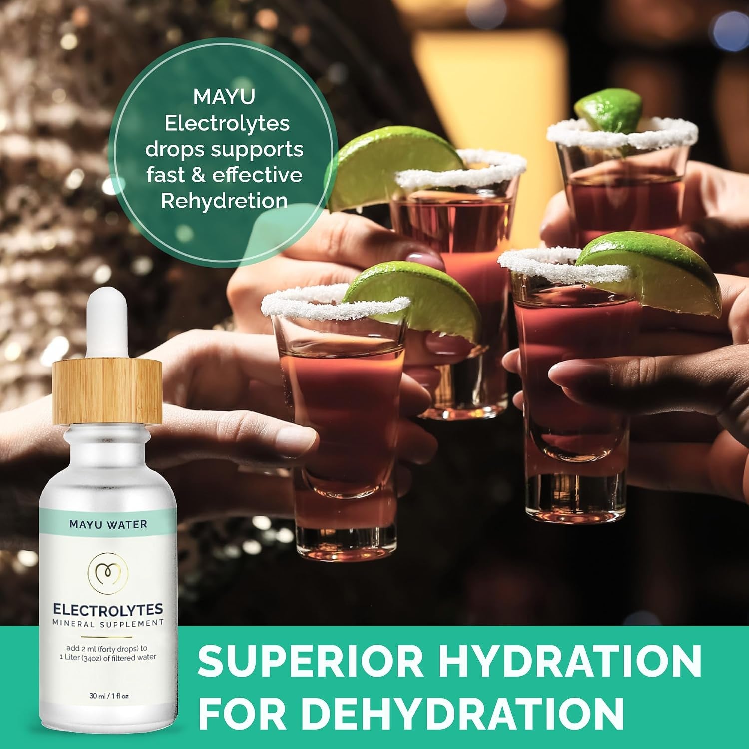 Concentrated Electrolyte Drops, 1 Bottle, Vital Electrolytes & Hydration, 494Mg of Electrolytes per Serving, 80 Trace Minerals, Third-Party Tested, Exceeds EU Standards, No Additives - 1 Oz