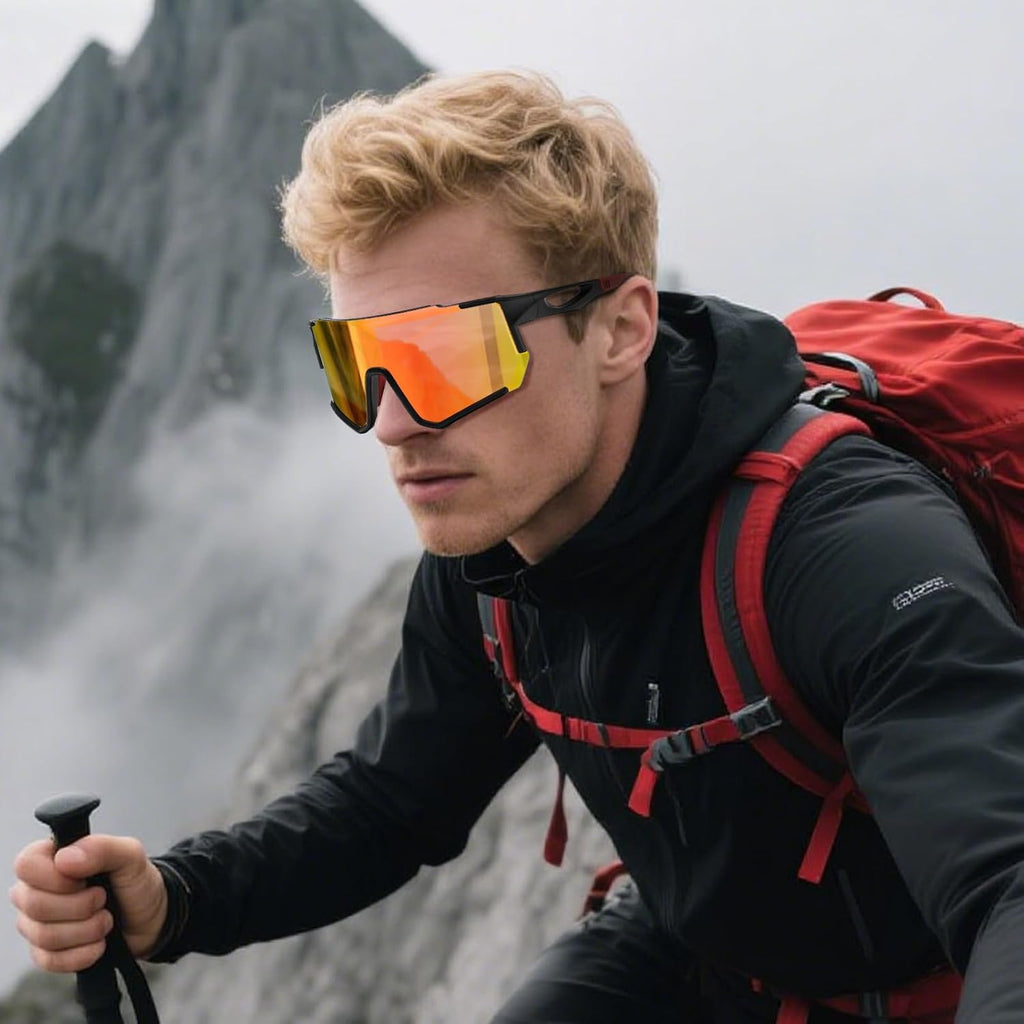Polarized Cycling Sunglasses for Men Women UV Protection with Myopia Clip Baseball Biking Running MTB Sun Glasses