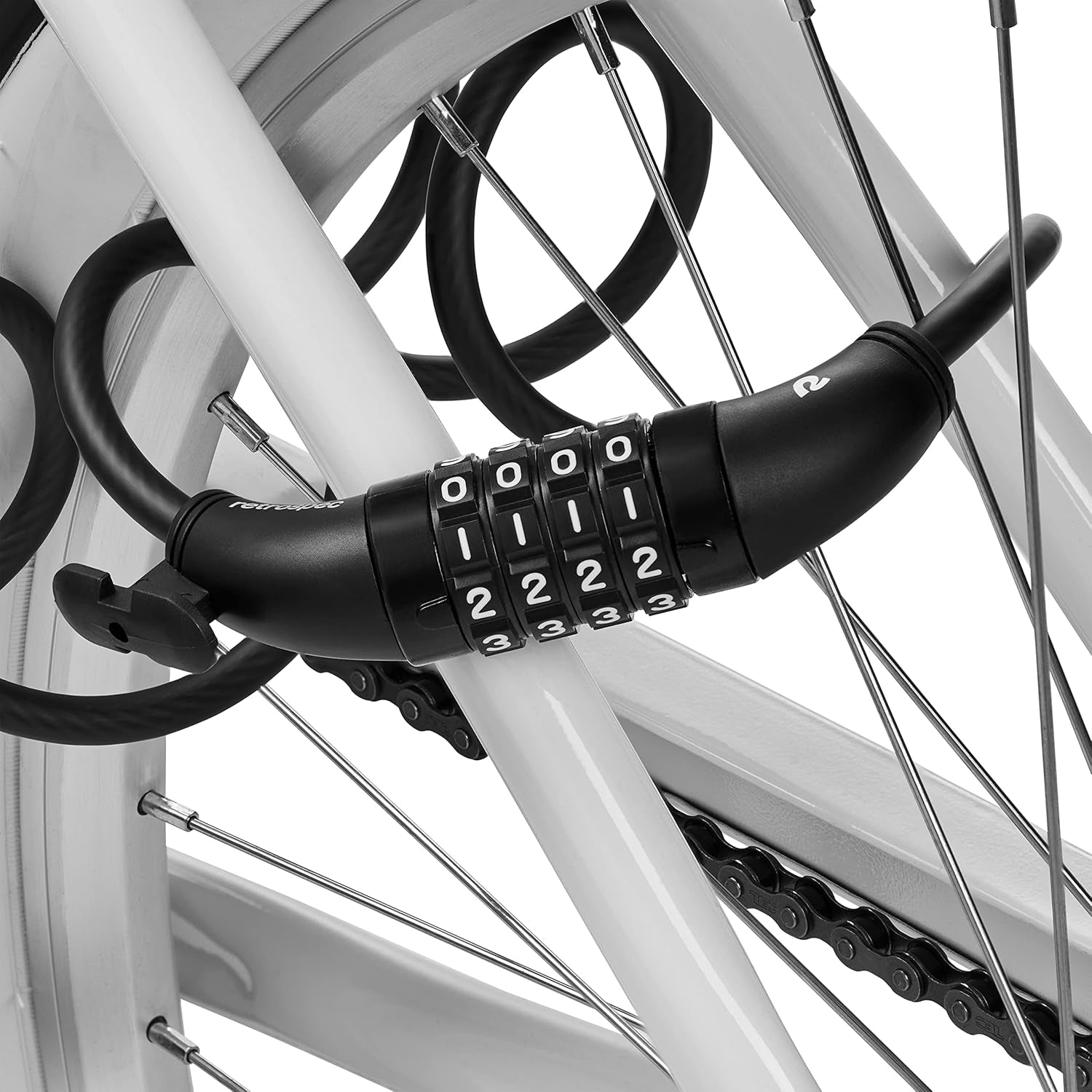 Grizzly plus Integrated Combo Cable Bike Lock - 12Mm