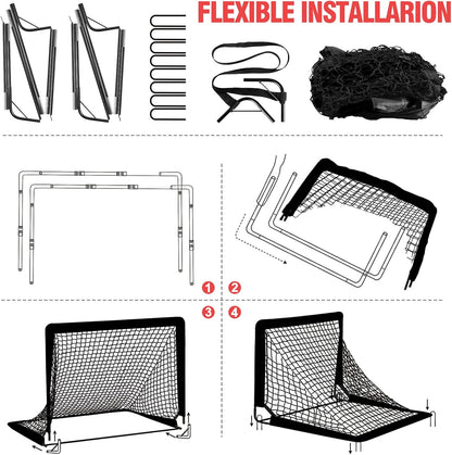 Kids Soccer Goals for Backyard Set - 2 of 4&