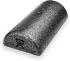 Black Composite High-Density Foam Rollers for Muscle Restoration Massage Therapy Sport Recovery and Physical Therapy 6" X 12" Half-Round