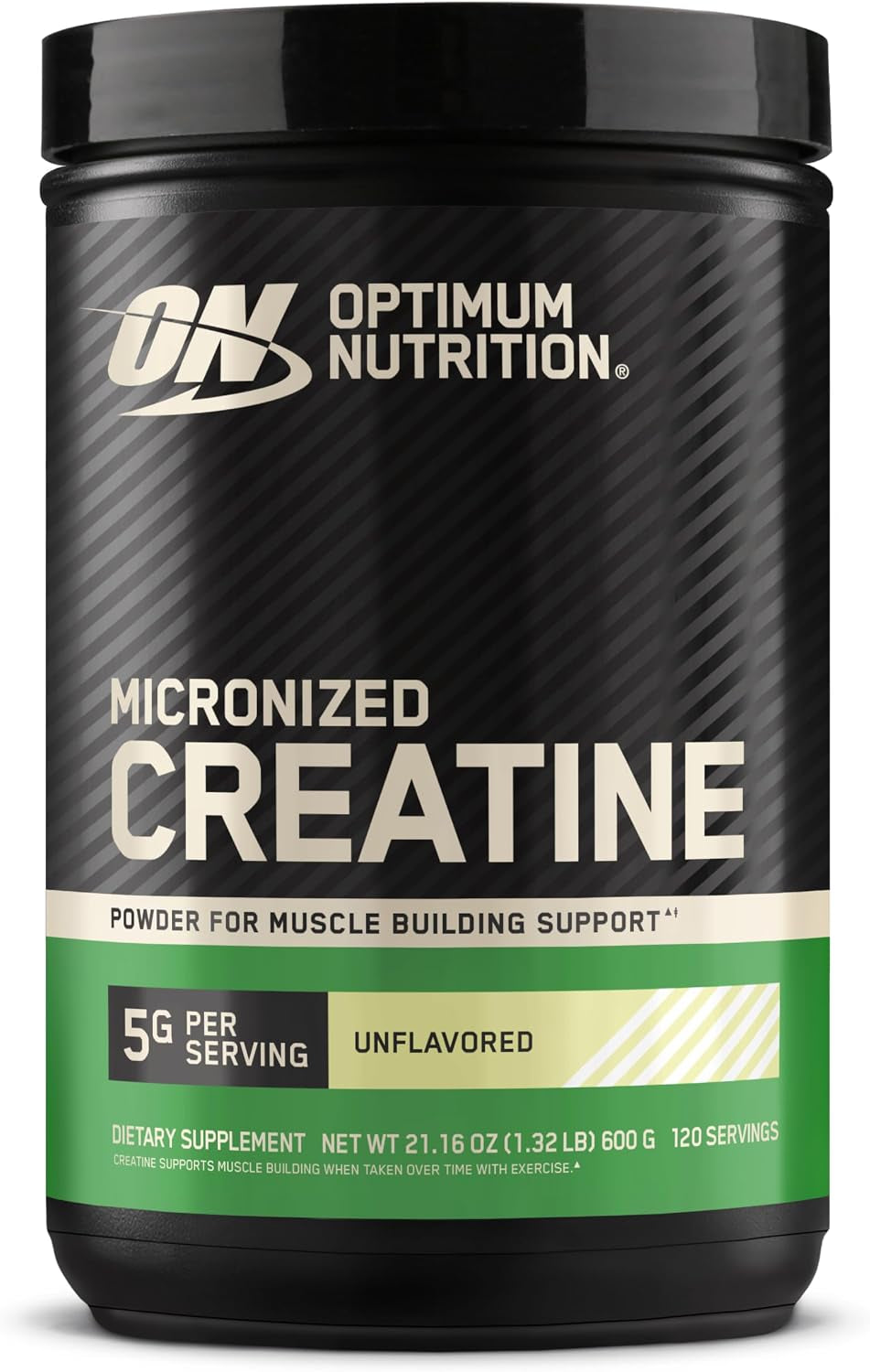 Creatine, Micronized Creatine Monohydrate Powder, Supports Strength & Recovery, Banned Substance Tested, Unflavored, 5 G per Serving, 120 Servings | 5G Micronized Creatine Monohydrate Powder per Serving, Supports Muscle Strength & Power, Easy Mixing, Banned Substance Tested