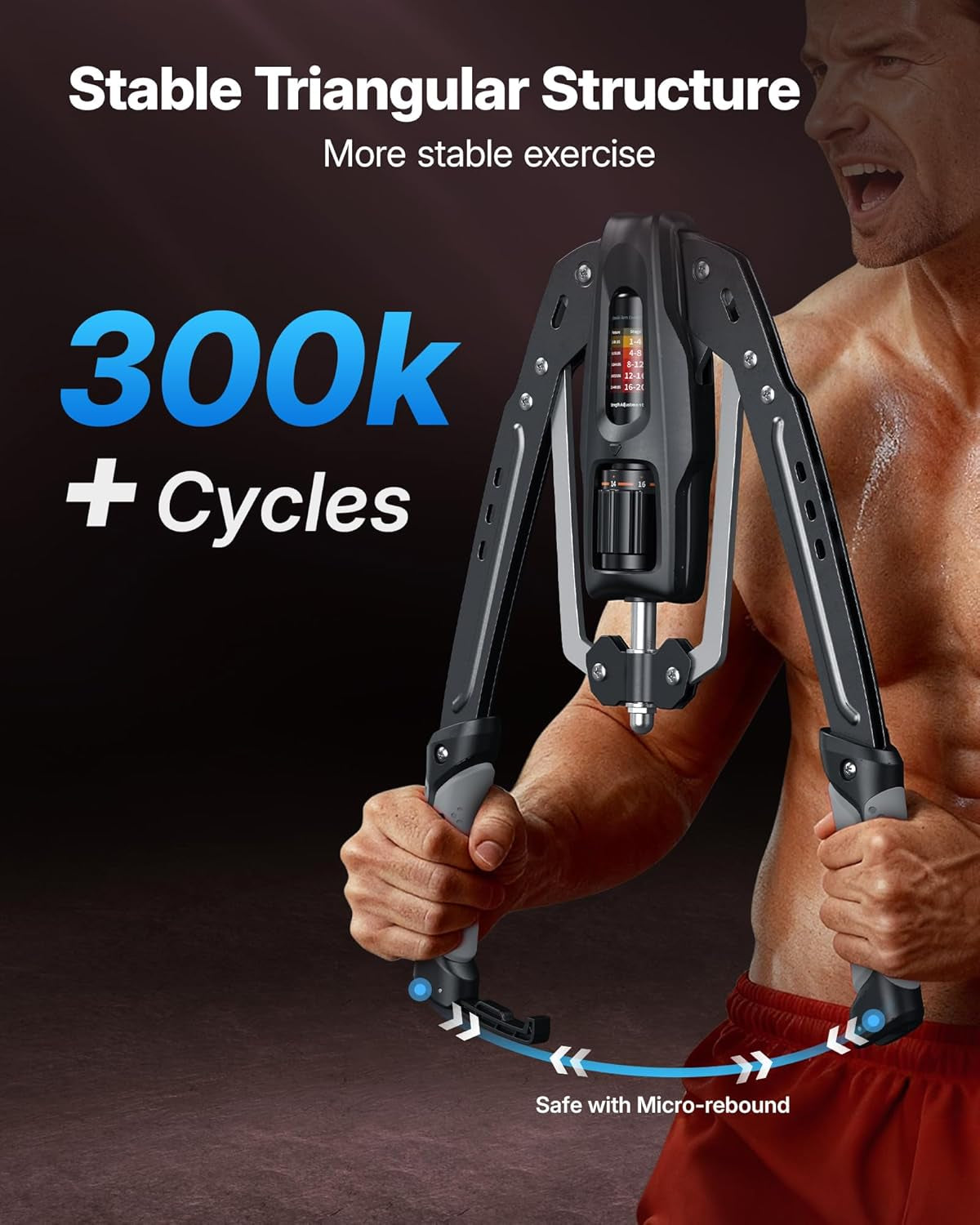 Twister Arm Trainer, 22-440Lb Hydraulic Power Forearm Strengthener | Adjustable Home Chest Expander, Shoulder Muscle Training Fitness Equipment, Arm Enhanced Exercise Strengthener