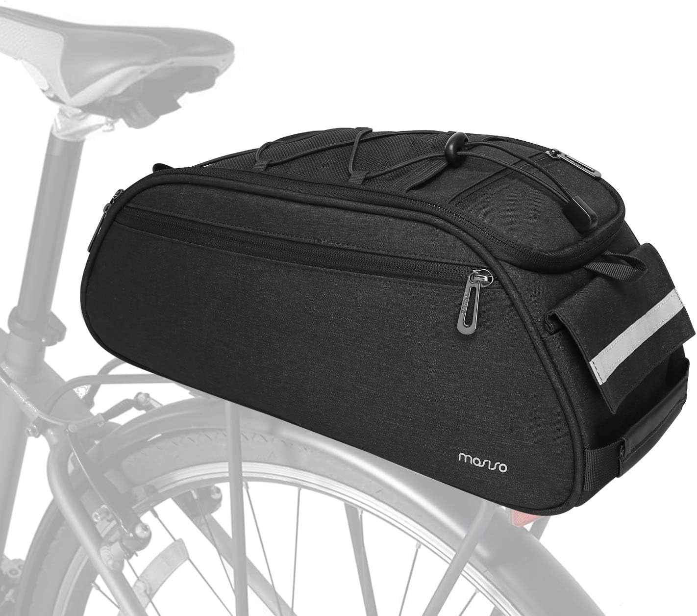 Bike Rack Bag, Waterproof Bicycle Trunk Pannier Rear Seat Pouch | Cycling Bike Carrier Backseat Storage Luggage Saddle Shoulder Bag