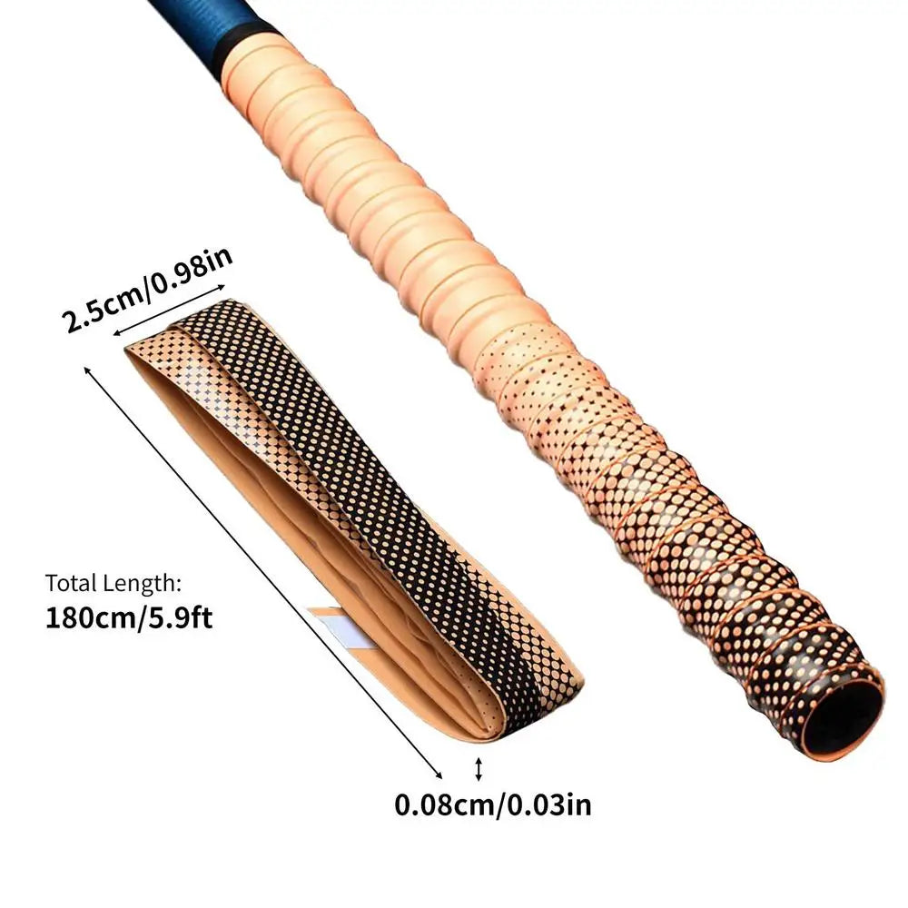 1.8M Anti-Slip Fishing Rod Sweatband Colorful Badminton Racket Grip Tape Bicycle Handle Anti-Slip Band Fishing Accessories