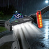 Super Bright Bike Lights for Night Riding 4800 Lumen, USB Rechargeable Bicycle Light with LCD Display, Runtime 10+ Hours, IP65 Waterproof Bike Headlight Front and Rear for MTB, Off-Road, City Riding