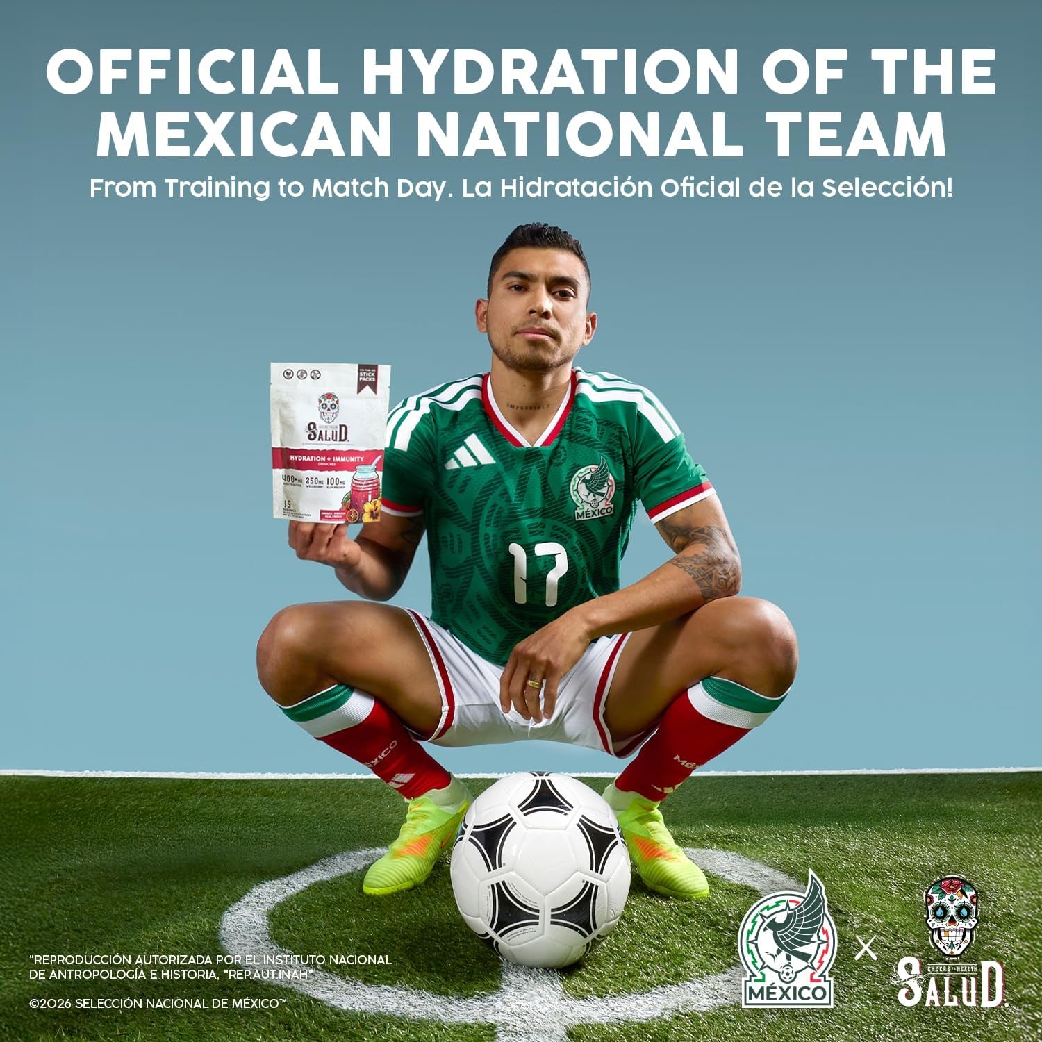 Salud 2-In-1 Hydration + Immunity Drink Mix, Lemonade | Electrolytes Powder, Agua Fresca, Elderberry, Dairy & Soy Free, Non-Gmo, Gluten Free, Vegan, 1G Sugar (15 Servings)