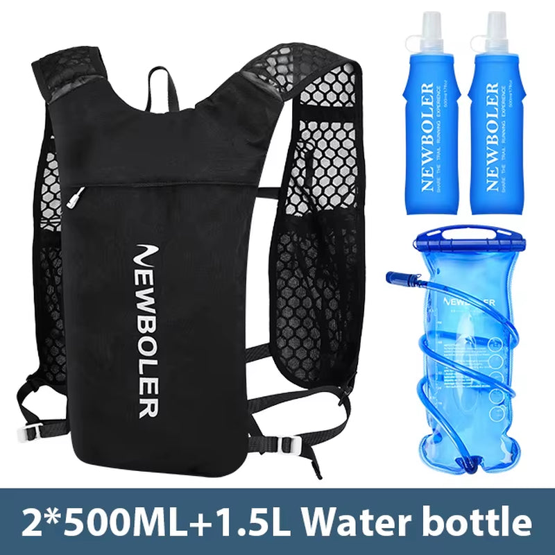 Breathable Hydration Vest Trail Running Backpacks Lightweight Cycling Run Jogging Marathon Backpack Riding Climbing Bag