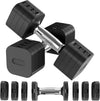 Adjustable Dumbbell Set,Adjustable Weight Dumbbells for Women/Men | 17.6LB/22LB/26.4LB/30.8LB for Choices, with Multiple Levels, Hand Weights Sets for Home Gym Full Body Workout