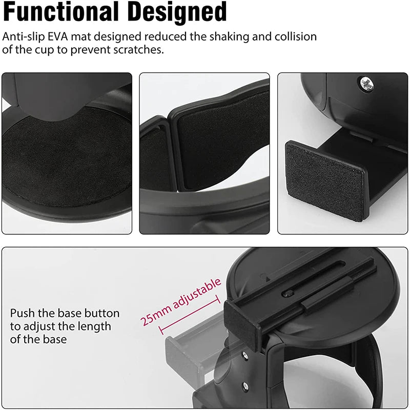 Universal Car Cup Holder Air Vent Outlet Drink Coffee Bottle Holder Can Mounts Holders Beverage Ashtray Mount Stand Accessories