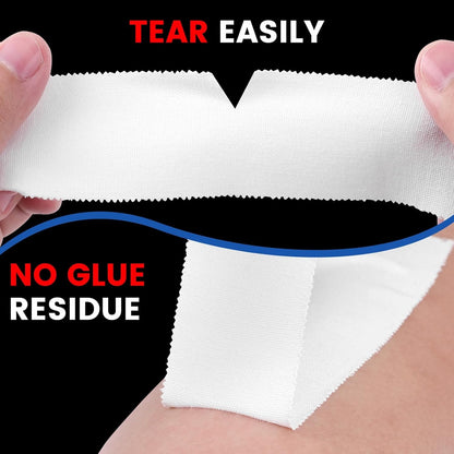 8 Pack White Athletic Sports Tape, Easy Tear Wrist Tape for Boxing &amp; Gymnastics