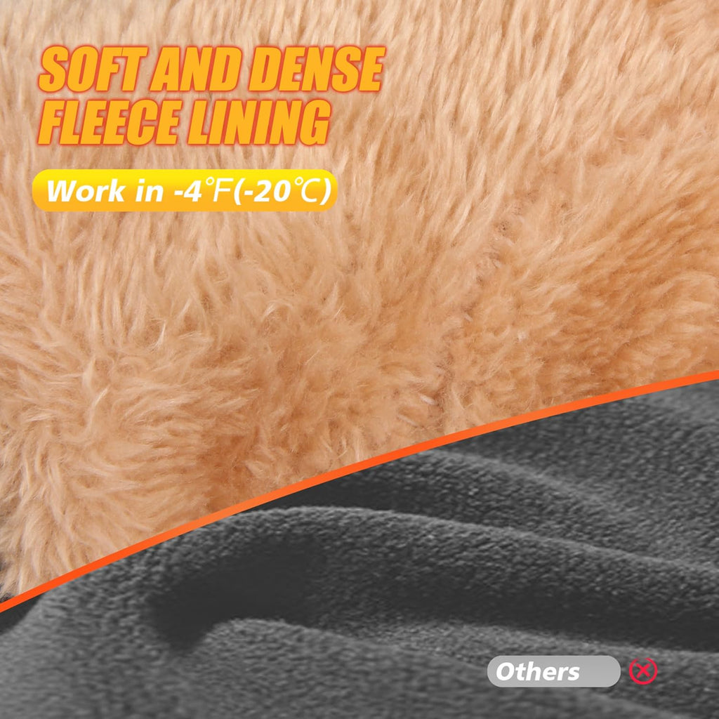 Winter Waterproof Ski Gloves Men Women, Snow Warm Cycling Cold Weather, Driving Biking Running
